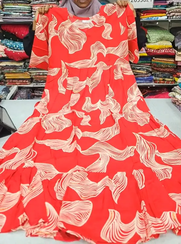 Premium Rayon Long Maxi Gown Full Length | AK2020